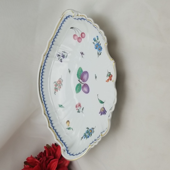 Vintage Richard Ginori Italy Scalloped Shell Fruits Serving Platter - Picture 12 of 15